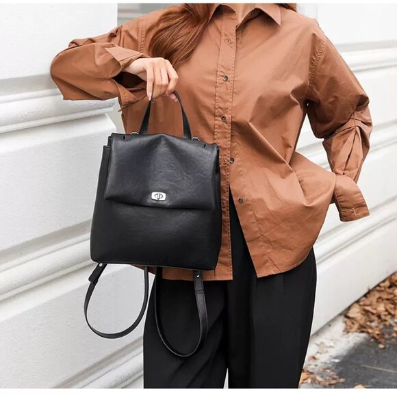 Timeless Leather Backpack Urban Elegance main image 5